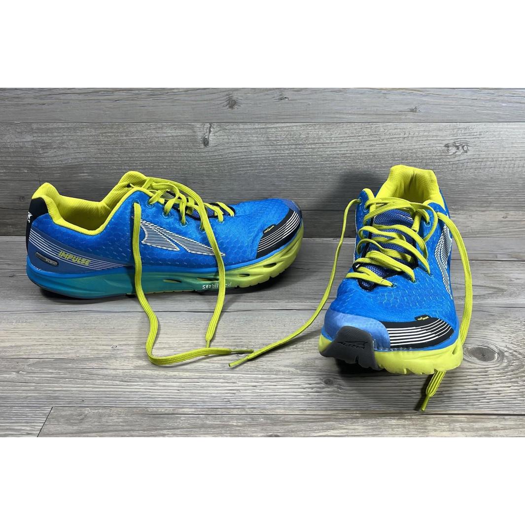 Altra Impulse Running Shoes Men's Size 12 Zero Drop Blue Yellow A1542-4